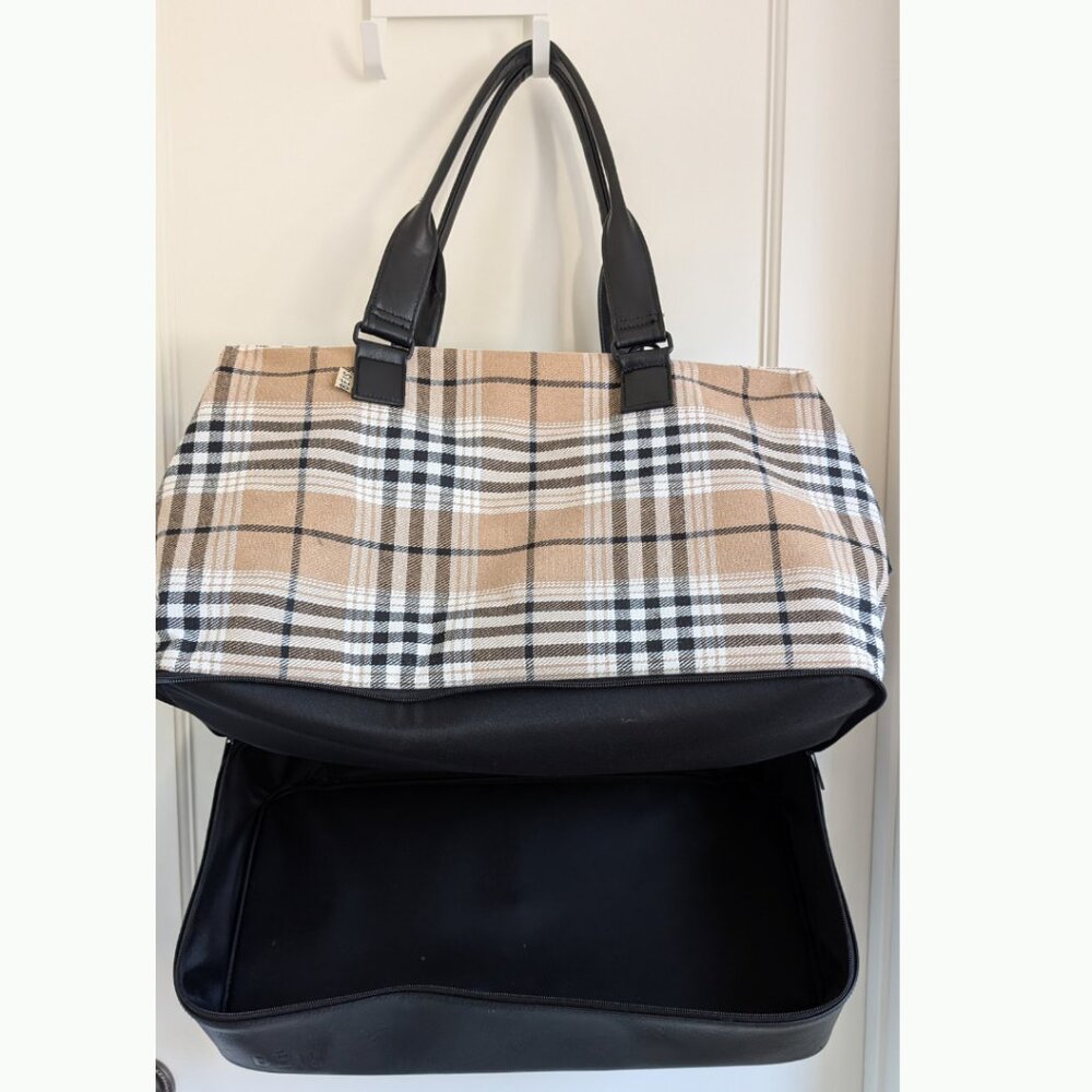 RARE BÉIS The Weekender Bag in Plaid - Limited Edition! Used Once - Like New - Picture 4 of 7